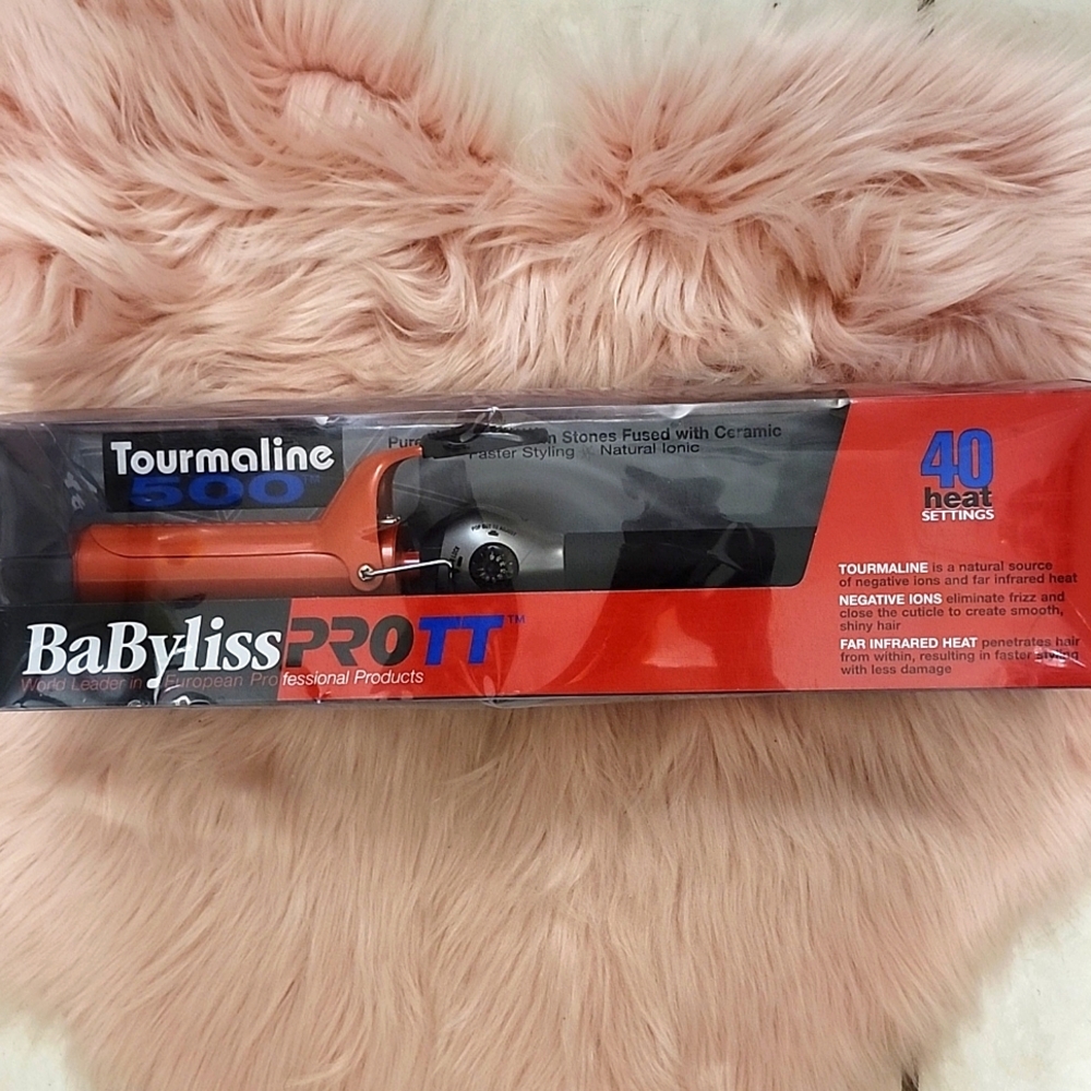 Brand NEW BABYLISS PRO TT TOURMALINE CERAMIC CURLING IRON-1 1/2"